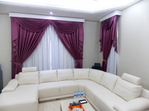 Curtains-and-Sheers-with-pelmet,-Master-Bed-Room,-Al-Mizhar,-Dubai   