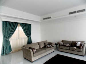 Curtain, Sheers and Sofa of Living Room in Al Barsha               