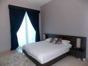 Curtain & Chiffon with Pelmet of Bed Room in Meydan Heights                    