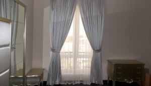 Curtains-and-Chiffon-of-Master-Bed-Room-in-Al-Barsha-Villa-Dubai