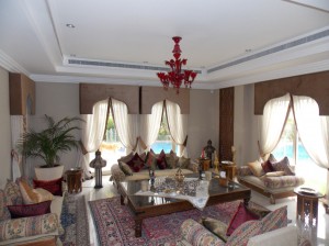 Curtains-with-pelmet-of-Living-area-in-Meadows-Dubai  