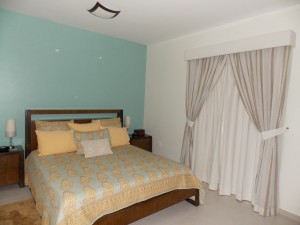 Curtains & Chiffon With Pelmet of Bed Room in Abu Dhabi villa project                     