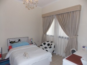 Curtains & Sheers with Pelmet of Bedroom in Mirdiff, Dubai.