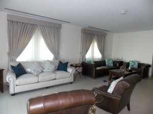 Curtains & Sheers with Pelmet of Living Area In Jumeirah Park, Dubai