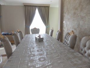 Curtains of Dining Area in Jumeirah Island, Dubai