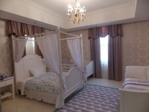 Curtains with Design & Sheers of Bed Room in Ajman            