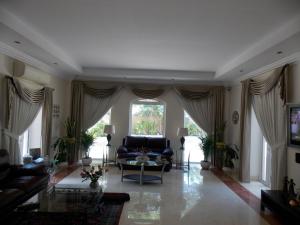 Curtains with Design of Living Area in Arabian Ranches, Dubai