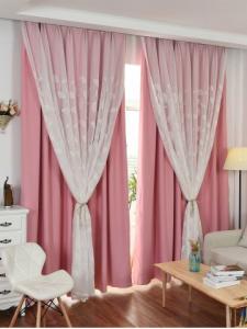 Curtains with Sheers of Bedroom