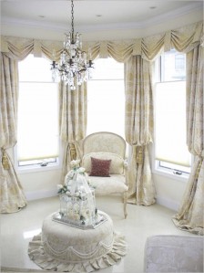 Curtains with design