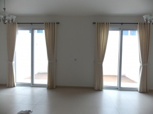 Eyelets  Curtains of Living Room in Meydan Heights  Dubai                     