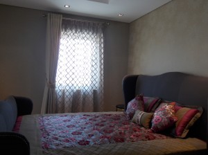 Eyelets Curtains and Sheers  of Guest Room in Al Furjan , Dubai