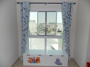 Eyelets Curtains of Kids Room in Meydan South Dubai                    