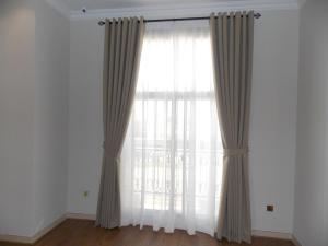 Eyelets Curtains with Sheers of Bedroom