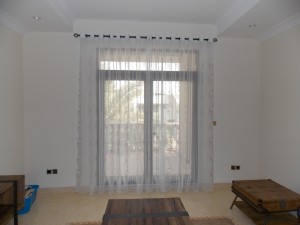Eyelets Sheer Curtain of Up Hall in Palm Jumeirah, Dubai (1)               