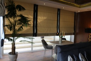 Motorizes Roman Blinds of Al Barsha Villa Project Dubai              