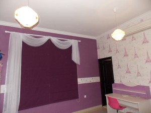 Roman-blind-with-design-and-wallpaper-of-Kids-Room-in-Al-Warqa-villa--Dubai  