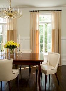 Sheer Curtains & Parquet Flooring 