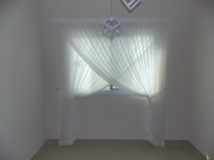 Sheer Curtains of Bed Room in Meydan South, Dubai        