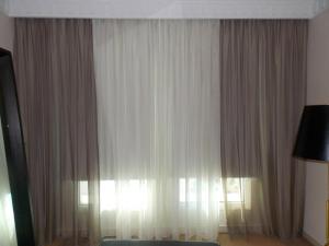 Sheer Curtains of Bedroom Near Box Park Dubai.