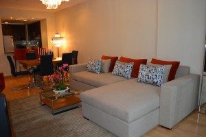 Sofa with Cusions of Living Area in Jeddaf Dubai
